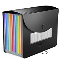 Carpeta Clasificadora con Tapa - ABC life Archivador acordeón 12 Bolsillos de gran Capacidad soporte Extensible portátil…